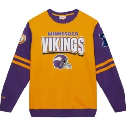 Mitchell & Ness T-Shirts & Tops-All Over Crew 2.0 Minnesota Vikings