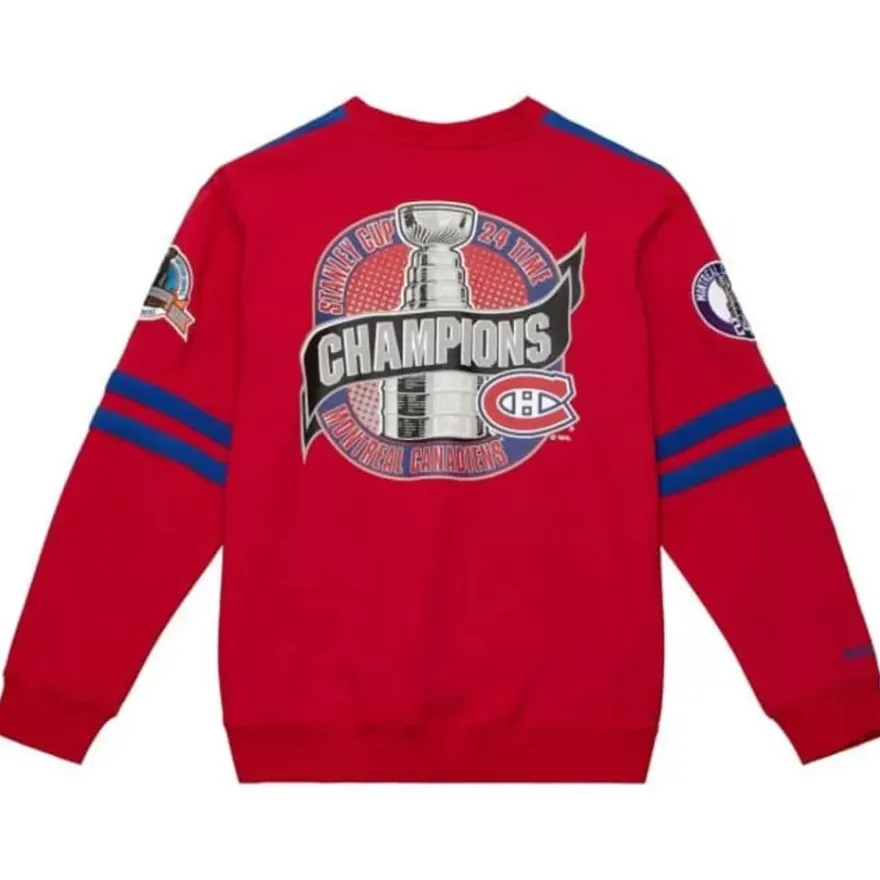 Mitchell & Ness Hoodies & Sweatshirts-All Over Crew 2.0 Montreal Canadiens