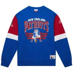 Mitchell & Ness Hoodies & Sweatshirts-All Over Crew 3.0 New England Patriots