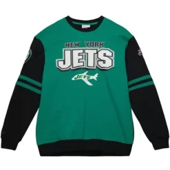 Mitchell & Ness T-Shirts & Tops-All Over Crew 2.0 New York Jets