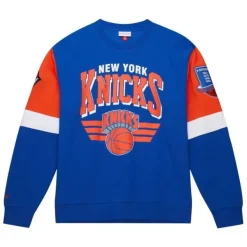 Mitchell & Ness Hoodies & Sweatshirts-All Over Crew 3.0 New York Knicks