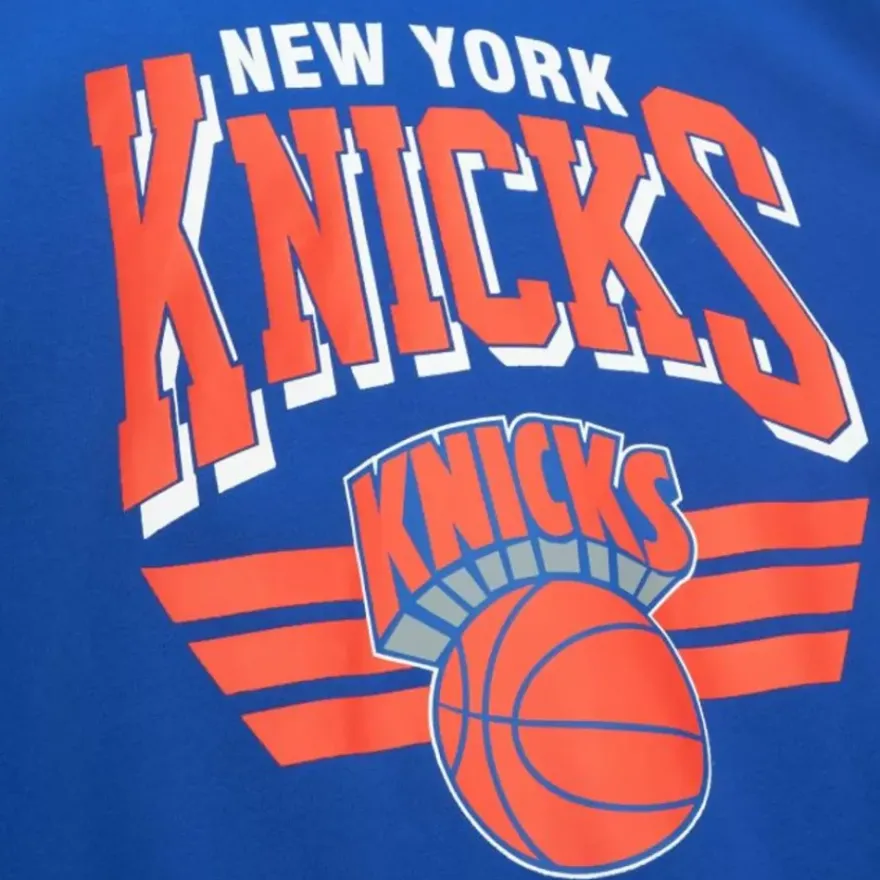 Mitchell & Ness Hoodies & Sweatshirts-All Over Crew 3.0 New York Knicks