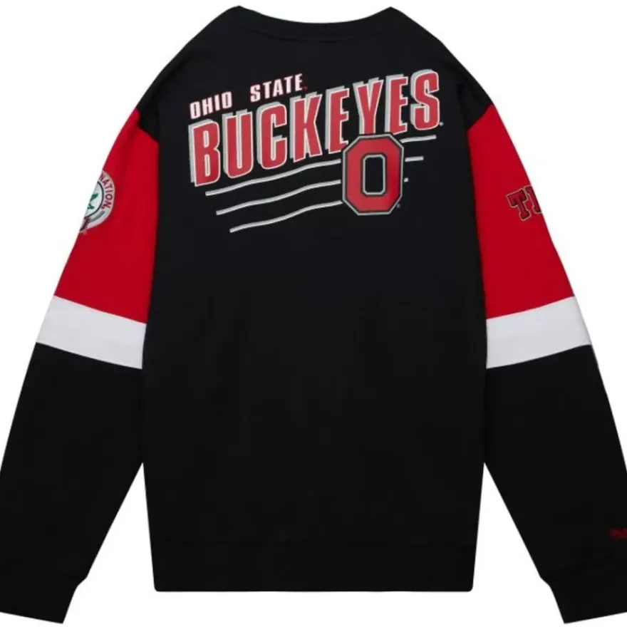 Mitchell & Ness Hoodies & Sweatshirts-All Over Crew 3.0 Ohio State