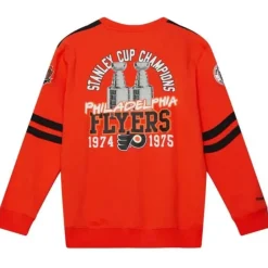 Mitchell & Ness Hoodies & Sweatshirts-All Over Crew 2.0 Philadelphia Flyers