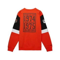 Mitchell & Ness Hoodies & Sweatshirts-All Over Crew 3.0 Philadelphia Flyers