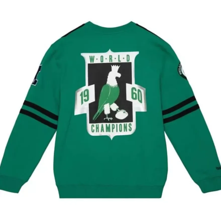 Mitchell & Ness T-Shirts & Tops-All Over Crew 2.0 Philadelphia Eagles