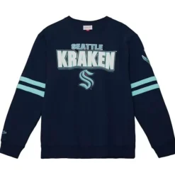 Mitchell & Ness Hoodies & Sweatshirts-All Over Crew 2.0 Seattle Kraken