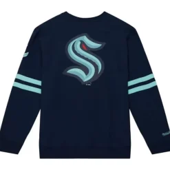 Mitchell & Ness Hoodies & Sweatshirts-All Over Crew 2.0 Seattle Kraken