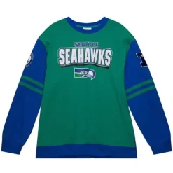 Mitchell & Ness T-Shirts & Tops-All Over Crew 2.0 Seattle Seahawks