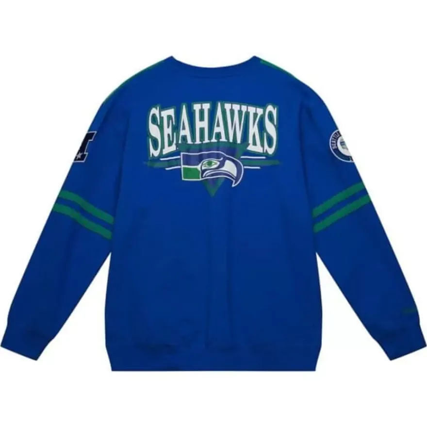 Mitchell & Ness T-Shirts & Tops-All Over Crew 2.0 Seattle Seahawks