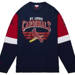 Mitchell & Ness Hoodies & Sweatshirts-All Over Crew 3.0 St. Louis Cardinals