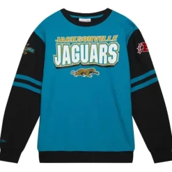 Mitchell & Ness T-Shirts & Tops-All Over Crew 2.0 Tee Jacksonville Jaguars