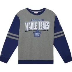 Mitchell & Ness Hoodies & Sweatshirts-All Over Crew 2.0 Toronto Maple Leafs