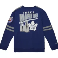 Mitchell & Ness Hoodies & Sweatshirts-All Over Crew 2.0 Toronto Maple Leafs