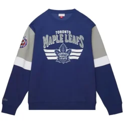 Mitchell & Ness Hoodies & Sweatshirts-All Over Crew 3.0 Toronto Maple Leafs