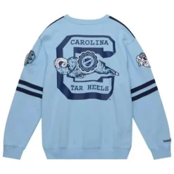 Mitchell & Ness T-Shirts & Tops-All Over Crew 2.0 University Of North Carolina