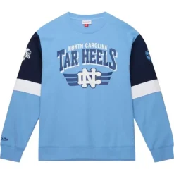 Mitchell & Ness Hoodies & Sweatshirts-All Over Crew 3.0 University Of North Carolina