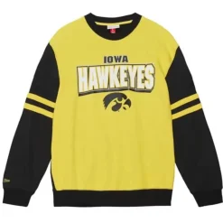 Mitchell & Ness Hoodies & Sweatshirts-All Over Crew 2.0 University Of Iowa