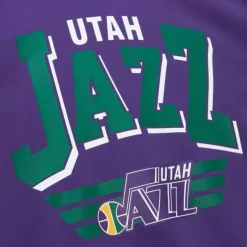 Mitchell & Ness Hoodies & Sweatshirts-All Over Crew 3.0 Utah Jazz