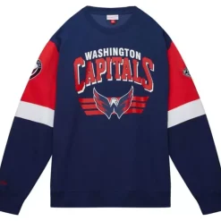 Mitchell & Ness Hoodies & Sweatshirts-All Over Crew 3.0 Washington Capitals