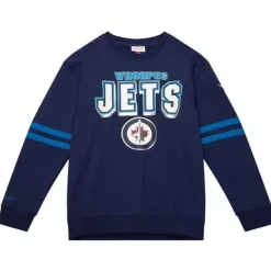 Mitchell & Ness Hoodies & Sweatshirts-All Over Crew 2.0 Winnipeg Jets