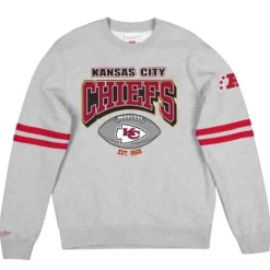 Mitchell & Ness Hoodies & Sweatshirts-All Over Print Fleece Crew Kansas City Chiefs