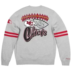 Mitchell & Ness Hoodies & Sweatshirts-All Over Print Fleece Crew Kansas City Chiefs