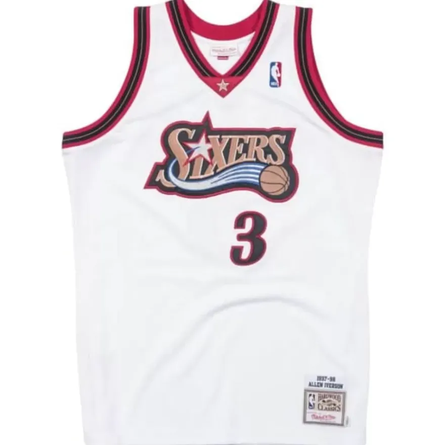Mitchell & Ness Nba Authentic-Allen Iverson 1997-98 Philadelphia 76Ers Home Authentic Jersey