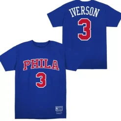 Mitchell & Ness Big Kids-Alt Name & Number Ss Tee Philadelphia 76Ers Allen Iverson