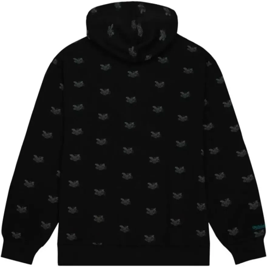 Mitchell & Ness Hoodies & Sweatshirts-Aop Fleece Hoodie Charlotte Hornets