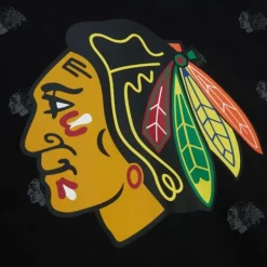 Mitchell & Ness Hoodies & Sweatshirts-Aop Fleece Hoodie Chicago Blackhawks