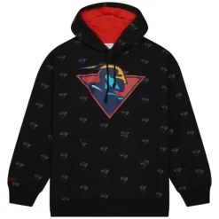 Mitchell & Ness Hoodies & Sweatshirts-Aop Fleece Hoodie Golden State Warriors