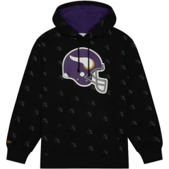Mitchell & Ness Hoodies & Sweatshirts-Aop Fleece Hoodie Minnesota Vikings