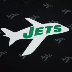 Mitchell & Ness Hoodies & Sweatshirts-Aop Fleece Hoodie New York Jets
