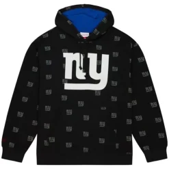 Mitchell & Ness Hoodies & Sweatshirts-Aop Fleece Hoodie New York Giants