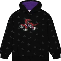 Mitchell & Ness Hoodies & Sweatshirts-Aop Fleece Hoodie Toronto Raptors