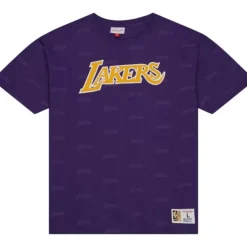 Mitchell & Ness T-Shirts & Tops-Aop S/S Top Los Angeles Lakers
