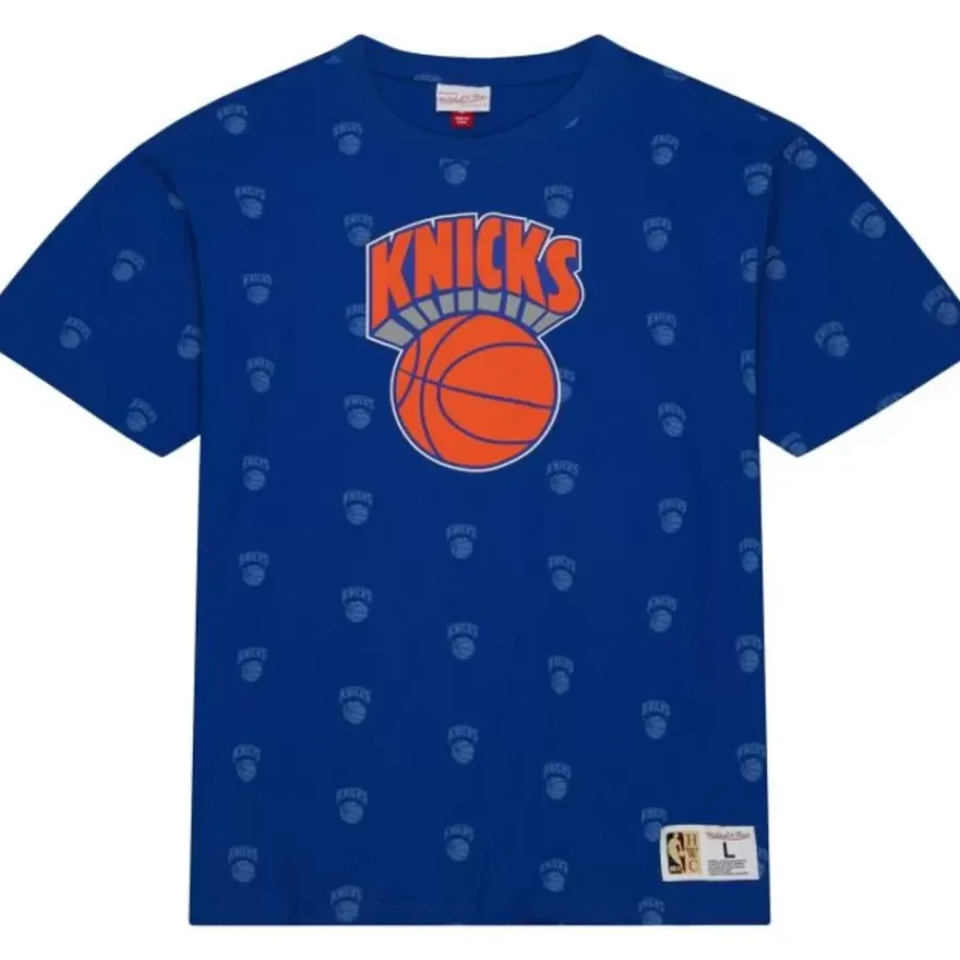 Mitchell & Ness T-Shirts & Tops-Aop S/S Top New York Knicks