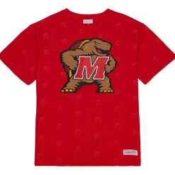 Mitchell & Ness T-Shirts & Tops-Aop Ss Top University Of Maryland
