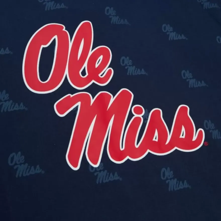 Mitchell & Ness T-Shirts & Tops-Aop Ss Top University Of Mississippi