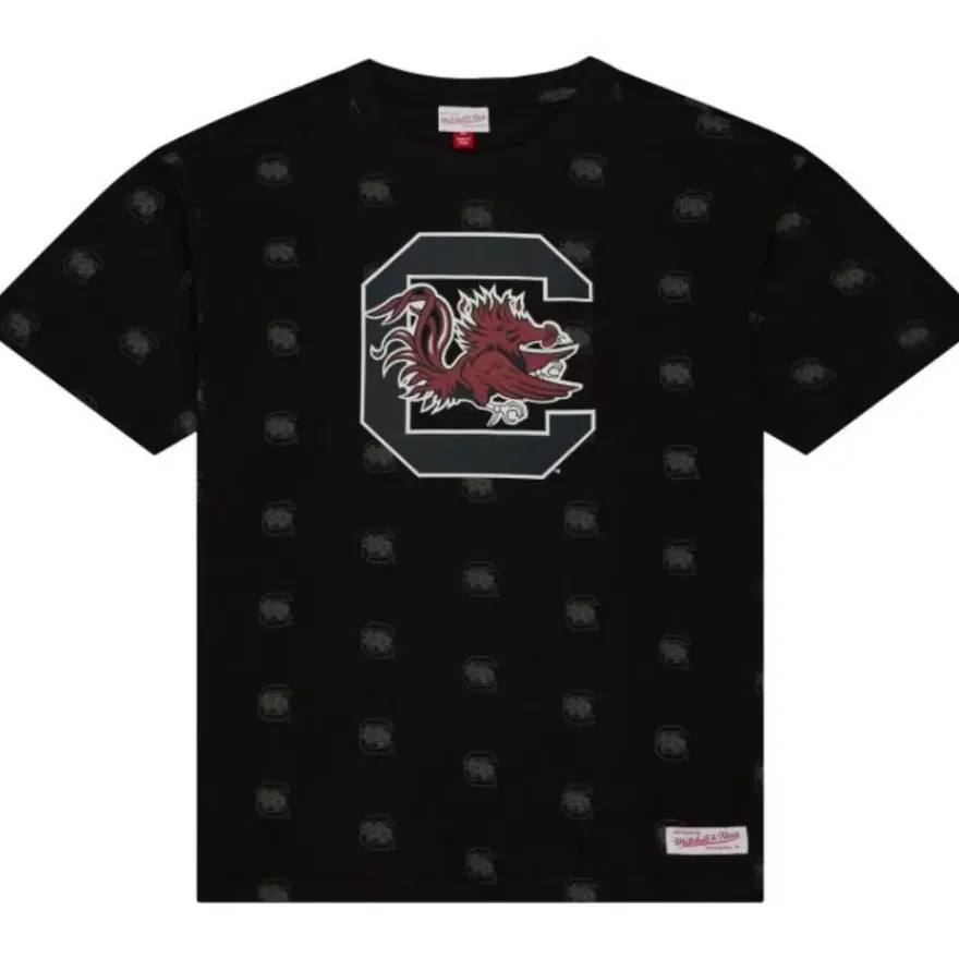 Mitchell & Ness T-Shirts & Tops-Aop Ss Top University Of South Carolina