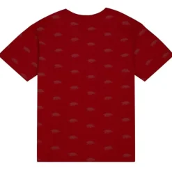 Mitchell & Ness T-Shirts & Tops-Aop Ss Top University Of Arkansas
