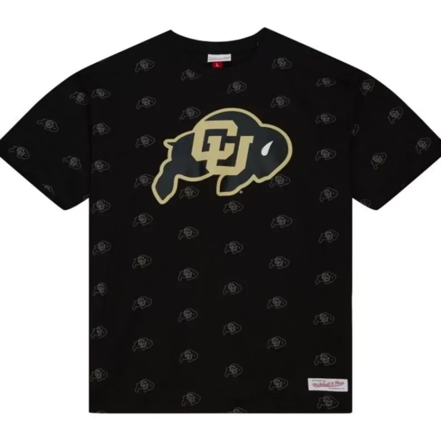 Mitchell & Ness T-Shirts & Tops-Aop Ss Top University Of Colorado Boulder
