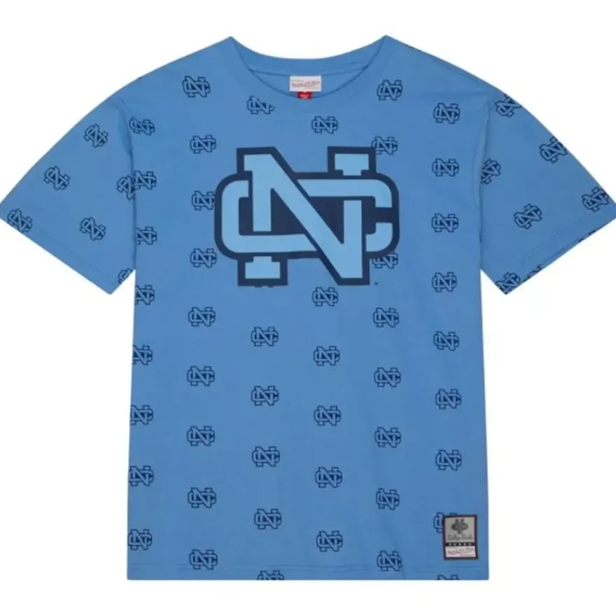 Mitchell & Ness T-Shirts & Tops-Aop Ss Top University Of North Carolina