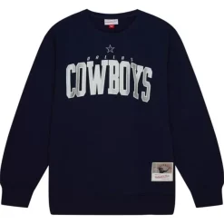 Mitchell & Ness Hoodies & Sweatshirts-Arch Team Crew Dallas Cowboys