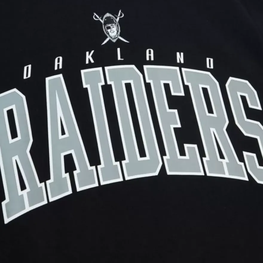 Mitchell & Ness Hoodies & Sweatshirts-Arch Team Crew Oakland Raiders