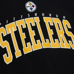 Mitchell & Ness Hoodies & Sweatshirts-Arch Team Crew Pittsburgh Steelers