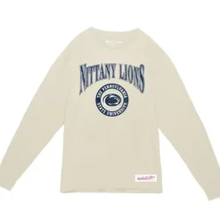 Mitchell & Ness T-Shirts & Tops-Arched Logo Lockup Slub Ls Tee Penn State University