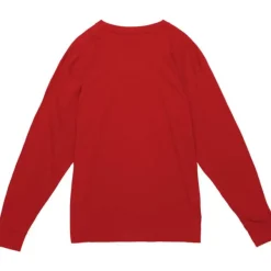 Mitchell & Ness T-Shirts & Tops-Arched Logo Lockup Slub Ls Tee University Of Wisconsin - Madison