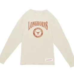 Mitchell & Ness T-Shirts & Tops-Arched Logo Lockup Slub Ls Tee University Of Texas At Austin
